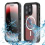 Калъф за iPhone 15 Pro - ShellBox Waterproof IP68 MagSafe Case - черен