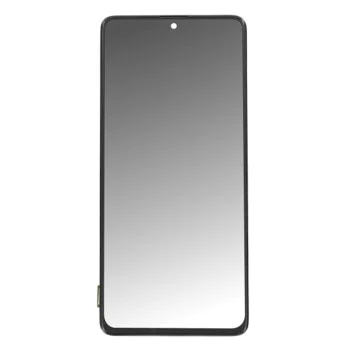 Екран с тъчскрийн и рамка, съвместим с Samsung Galaxy A71 4G (SM-A715) - OEM (19908) - черен