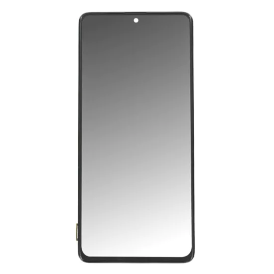 Екран с тъчскрийн и рамка, съвместим с Samsung Galaxy A71 4G (SM-A715) - OEM (19908) - черен