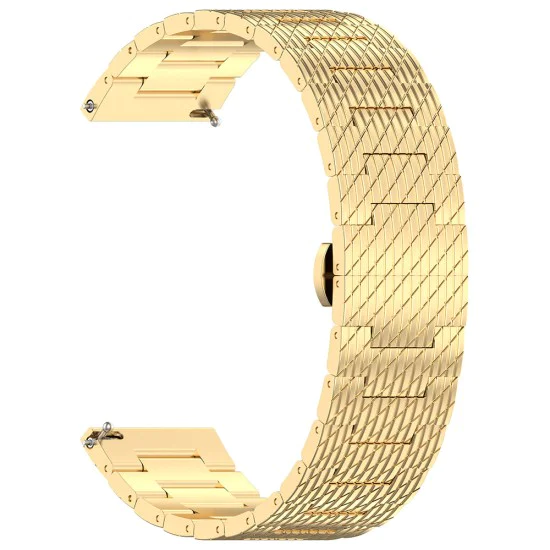 Каишка за Samsung Galaxy Watch 4/5/Active 2, Huawei Watch GT 3 (42 мм)/GT 3 Pro (43 мм) - Каишка за часовник (W052) - Злато