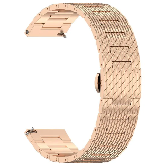 Каишка за Huawei Watch GT 2 (46 мм)/GT 2 Pro/GT 3 Pro (46 мм)/Ultimate, Xiaomi Watch S1 - Каишка за часовник (W052) - розово злато
