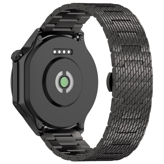 Каишка за Huawei Watch GT 2 (46mm)/GT 2 Pro/GT 3 Pro (46mm)/Ultimate, Xiaomi Watch S1 - Каишка за часовник (W052) - Черен