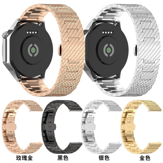 Каишка за Huawei Watch GT 2 (46mm)/GT 2 Pro/GT 3 Pro (46mm)/Ultimate, Xiaomi Watch S1 - Каишка за часовник (W052) - Черен