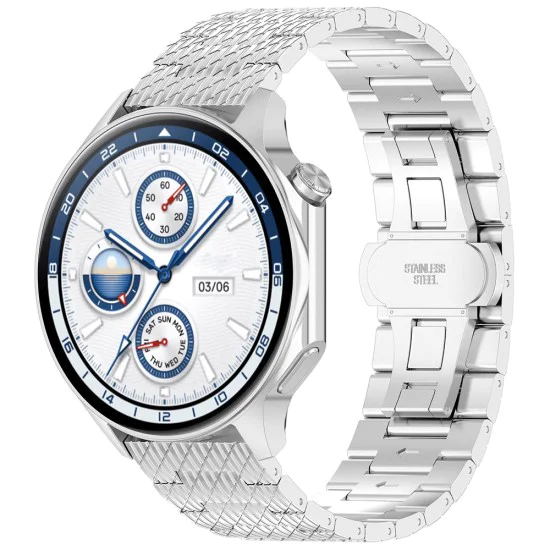 Каишка за Huawei Watch GT 2 (46 мм)/GT 2 Pro/GT 3 Pro (46 мм)/Ultimate, Xiaomi Watch S1 - Каишка за часовник (W052) - Сребрист