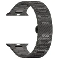 Каишка за Apple Watch 1/2/3/3/4/4/5/5/6/6/7/8/7/8/9/10/10/SE/SE 2 (38/40/41/42 mm ) - Каишка за часовник (W052) - Черна