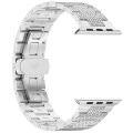 Каишка за Apple Watch 1/2/3/3/4/4/5/5/6/6/7/8/7/8/9/10/10/SE/SE 2 (38/40/41/42 mm ) - Каишка за часовник (W052) - Сребро