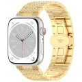 Каишка за часовник за Apple Watch 1/2/3/3/4/4/5/5/5/6/6/7/8/7/8/9/10/SE/SE/SE 2/Ultra/Ultra 2 (42/44/45/46/49 мм) - Каишка за часовник (W052) - Злато