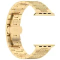 Каишка за часовник за Apple Watch 1/2/3/3/4/4/5/5/5/6/6/7/8/7/8/9/10/SE/SE/SE 2/Ultra/Ultra 2 (42/44/45/46/49 мм) - Каишка за часовник (W052) - Злато