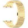 Каишка за часовник за Apple Watch 1/2/3/3/4/4/5/5/5/6/6/7/8/7/8/9/10/SE/SE/SE 2/Ultra/Ultra 2 (42/44/45/46/49 мм) - Каишка за часовник (W052) - Злато