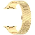 Каишка за часовник за Apple Watch 1/2/3/3/4/4/5/5/5/6/6/7/8/7/8/9/10/SE/SE/SE 2/Ultra/Ultra 2 (42/44/45/46/49 мм) - Каишка за часовник (W052) - Злато