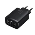 3xUSB, 17W - Baseus (CCXJ020101) - Черен