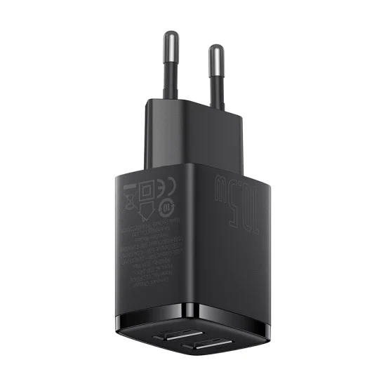 Зарядно 2xUSB 10.5W 2xUSB 10.5W - Baseus (CCXJ010201) - Черно