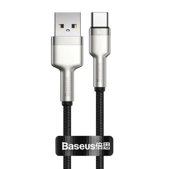Кабел за данни USB към Type-C 66W 66W, 2m - Baseus Cafule (CAKF000201) - черен