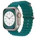 Каишка за Apple Watch 1/2/3/3/4/4/5/5/5/6/6/7/8/7/8/9/10/SE/SE/SE 2/Ultra/Ultra 2 ( 42/44/45/46/49 mm) - Каишка за часовник (W038) - Office Green