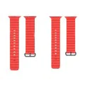 Каишка за часовник за Apple Watch 1/2/3/3/4/4/5/5/5/6/6/7/8/7/8/9/10/SE/SE/SE 2/Ultra/Ultra 2 (42/44/45/46/49 мм) - Каишка за часовник (W038) - Червен