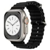 Каишка за часовник за Apple Watch 1/2/3/3/4/4/5/5/5/6/6/7/8/7/8/9/10/SE/SE/SE 2/Ultra/Ultra 2 (42/44/45/46/49 мм) - Каишка за часовник (W038) - Черен