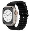 Каишка за часовник за Apple Watch 1/2/3/3/4/4/5/5/5/6/6/7/8/7/8/9/10/SE/SE/SE 2/Ultra/Ultra 2 (42/44/45/46/49 мм) - Каишка за часовник (W038) - Черен