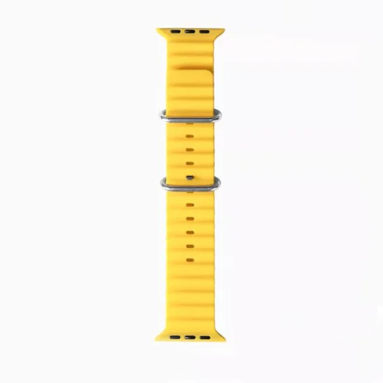 Каишка за часовник за Apple Watch 1/2/3/3/4/4/5/5/5/6/6/7/8/7/8/9/10/SE/SE/SE 2/Ultra/Ultra 2 (42/44/45/46/49 мм) - Каишка за часовник (W038) - Жълт