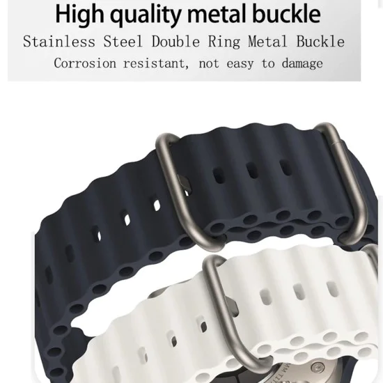 Каишка за часовник за Apple Watch 1/2/3/3/4/4/5/5/5/6/6/7/8/7/8/9/10/SE/SE/SE 2/Ultra/Ultra 2 (42/44/45/46/49 мм) - Каишка за часовник (W038) - Жълт