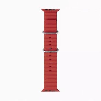Каишка за Apple Watch 1/2/3/3/4/4/5/5/5/6/6/7/8/7/8/9/10/SE/SE/SE 2/Ultra/Ultra 2 ( 42/44/45/46/49 мм) - Каишка за часовник (W038) - Червено вино