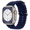 Каишка за часовник за Apple Watch 1/2/3/3/4/4/5/5/5/6/6/7/8/7/8/9/10/SE/SE/SE 2/Ultra/Ultra 2 (42/44/45/46/49 мм) - Каишка за часовник (W038) - Тъмно син