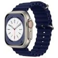 Каишка за часовник за Apple Watch 1/2/3/3/4/4/5/5/5/6/6/7/8/7/8/9/10/SE/SE/SE 2/Ultra/Ultra 2 (42/44/45/46/49 мм) - Каишка за часовник (W038) - Тъмно син