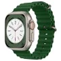 Каишка за Apple Watch 1/2/3/3/4/4/5/5/6/6/7/8/7/8/9/10/10/SE/SE 2 (38/40/41/42 mm ) - Каишка за часовник (W038) - Army Green
