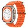 Каишка за Apple Watch 1/2/3/3/4/4/5/5/6/6/7/8/7/8/9/10/10/SE/SE 2 (38/40/41/42 mm ) - Каишка за часовник (W038) - Оранжево