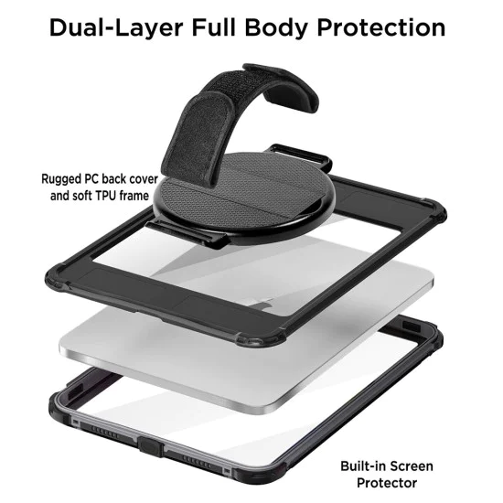 Калъф за iPad 10 (2022) 10.9 - ShellBox Waterproof IP68 - Черен