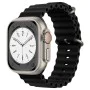 Каишка за Apple Watch 1/2/3/3/4/4/5/5/6/6/7/8/7/8/9/10/10/SE/SE 2 (38/40/41/42 mm ) - Каишка за часовник (W038) - Черна