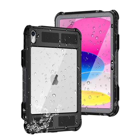 Калъф за iPad 10 (2022) 10.9 - ShellBox Waterproof IP68 - Черен