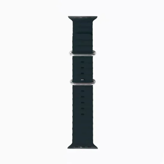 Каишка за Apple Watch 1/2/3/3/4/4/5/5/6/6/7/8/7/8/9/10/10/SE/SE 2 (38/40/41/42 mm ) - Каишка за часовник (W038) - Черна