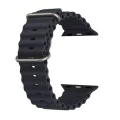 Каишка за Apple Watch 1/2/3/3/4/4/5/5/6/6/7/8/7/8/9/10/10/SE/SE 2 (38/40/41/42 mm ) - Каишка за часовник (W038) - Черна