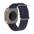 Каишка за Apple Watch 1/2/3/3/4/4/5/5/6/6/7/8/7/8/9/10/10/SE/SE 2 (38/40/41/42 mm ) - Каишка за часовник (W038) - Тъмно син
