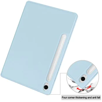 Калъф за Samsung Galaxy Tab S9 / S9 FE / S10 FE - Flex Trifold - Небесно син