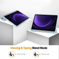 Калъф за Samsung Galaxy Tab S9 / S9 FE / S10 FE - Flex Trifold - Небесно син