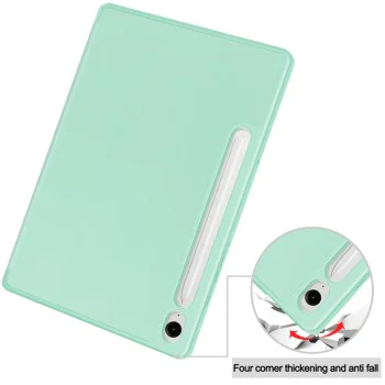 Калъф за Samsung Galaxy Tab S9 / S9 FE / S10 FE - Flex Trifold - Matcha Green