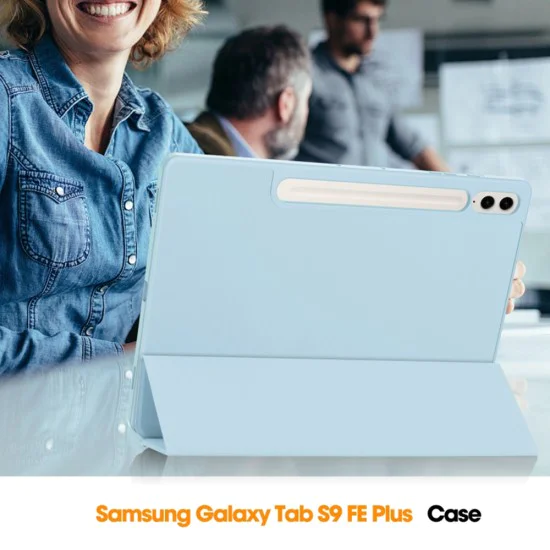Калъф за Samsung Galaxy Tab S9 FE Plus / S10 FE Plus - Flex Trifold - Sky Blue