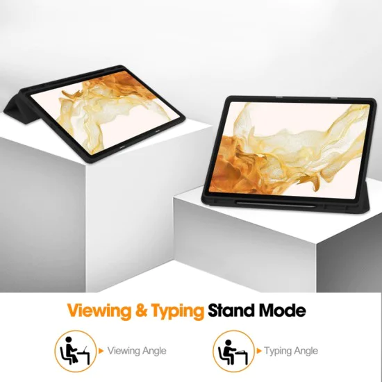 Калъф за Samsung Galaxy Tab S7 / S8 - Flex Trifold - Черен