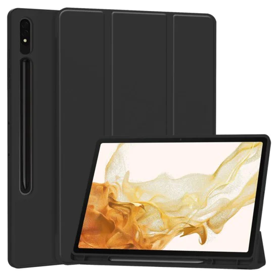 Калъф за Samsung Galaxy Tab S7 / S8 - Flex Trifold - Черен