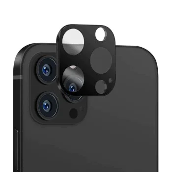 Протектор за камера за iPhone 14 Pro / iPhone 14 Pro Max - Пълно стъкло за камера - Черен