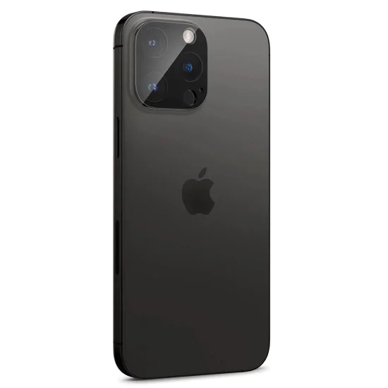 Протектор за камера за iPhone 14 Pro / iPhone 14 Pro Max - Пълно стъкло за камера - Черен