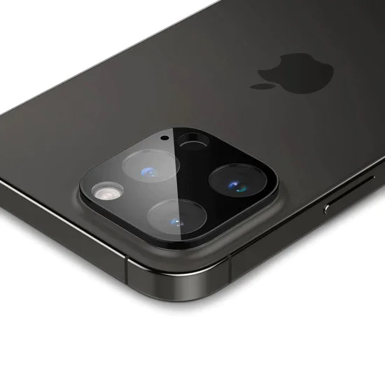 Протектор за камера за iPhone 14 Pro / iPhone 14 Pro Max - Пълно стъкло за камера - Черен
