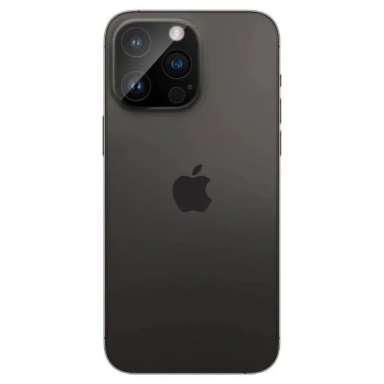 Протектор за камера за iPhone 14 Pro / iPhone 14 Pro Max - Пълно стъкло за камера - Черен