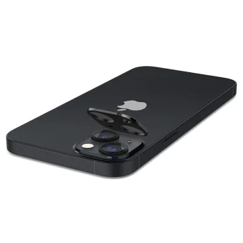 Протектор за камера за iPhone 14 / iPhone 14 Plus - Пълно стъкло за камера - черен