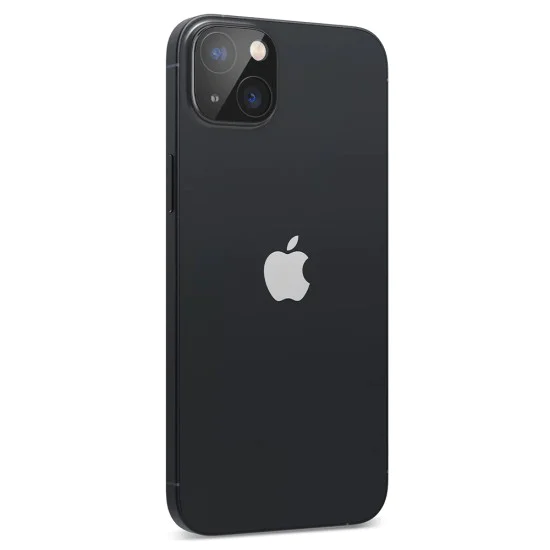 Протектор за камера за iPhone 14 / iPhone 14 Plus - Пълно стъкло за камера - черен