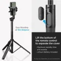 Селфи стик с 1/4 винт за телефон и GoPro - Spigen (S560W) - черен