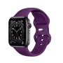 Каишка за Apple Watch 1/2/3/3/4/4/5/5/6/6/7/8/7/8/9/10/10/SE/SE 2 (38/40/41/42 mm ) - Каишка за часовник (W031) - Тъмно лилаво