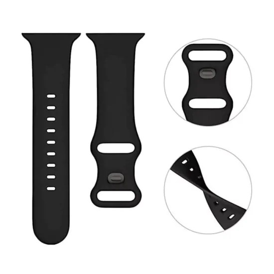Каишка за Apple Watch 1/2/3/3/4/4/5/5/6/6/7/8/7/8/9/10/10/SE/SE 2 (38/40/41/42 mm ) - Каишка за часовник (W031) - Тъмно лилаво