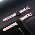Каишка за Apple Watch 1/2/3/3/4/4/5/5/6/6/7/8/7/8/9/10/10/SE/SE 2 (38/40/41/42 mm ) - Каишка за часовник (W031) - Тъмно лилаво